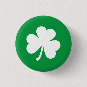 Customizable Irish Shamrock 1 Inch Round Button