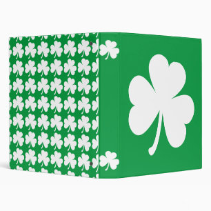 Customizable Irish Shamrock Binder