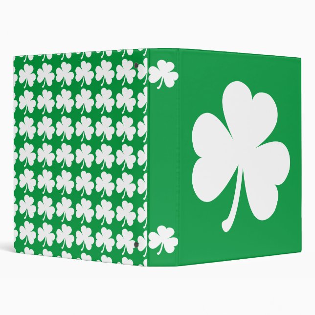 Customizable Irish Shamrock Binder (Background)