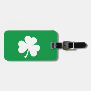 Customizable Irish Shamrock Luggage Tag
