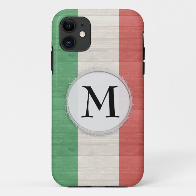 Customizable Italian Flag Case iPhone 11 (Back)