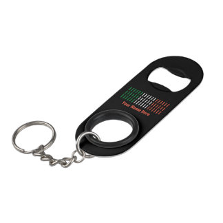 Customizable Italian Flag Keyring Bottle Opener Keychain Bottle Opener