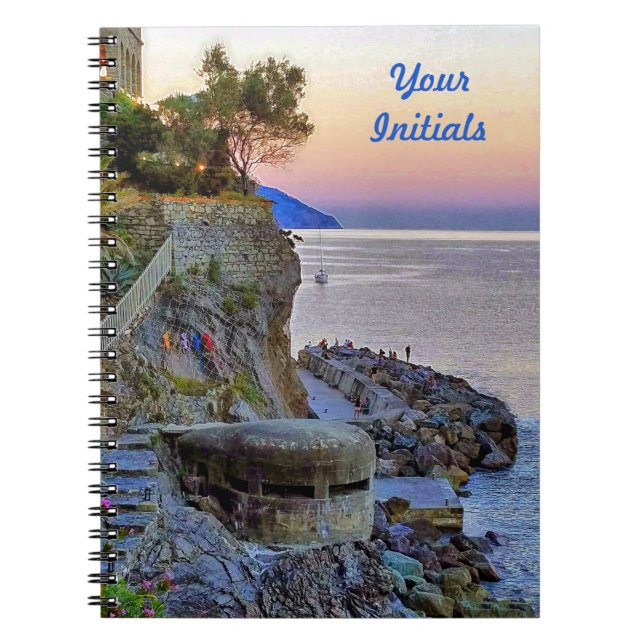 Customizable Italian Riviera Notebook (Front)