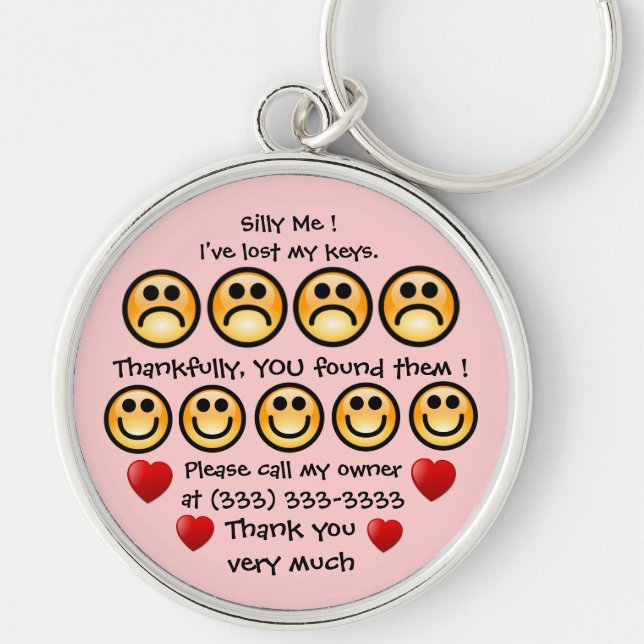 Customizable I've Lost My Keys Keychain (Front)