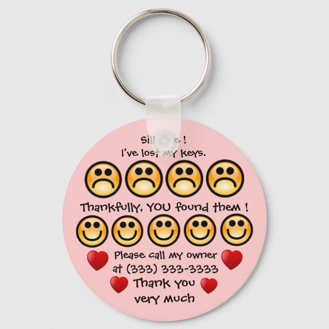 Customizable I've Lost My Keys Keychain (Front)