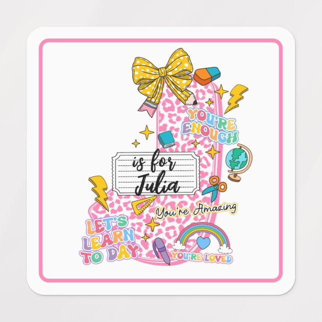 Customizable “J is for” Alphabet Art – Inspiration (Design 1)