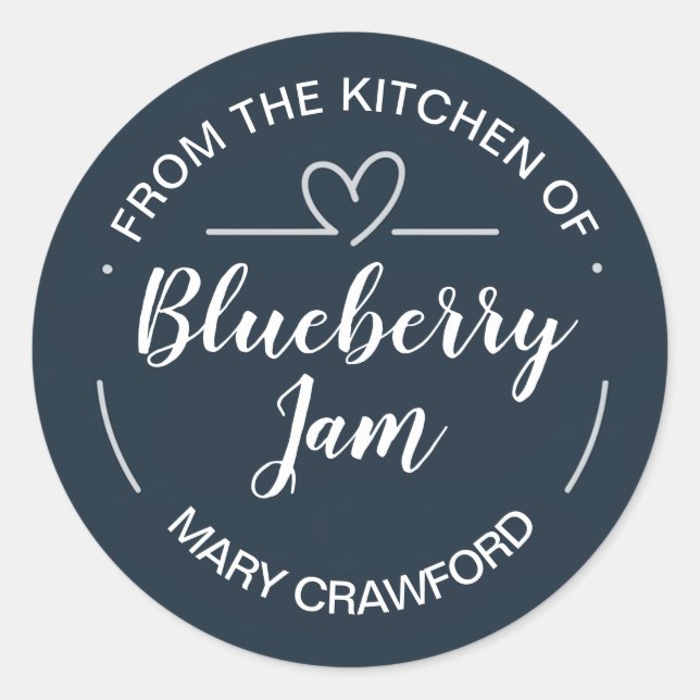 Customizable Jam or Preserves Label (Front)