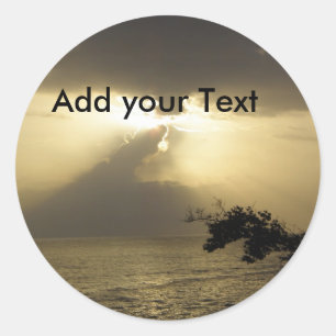 Customizable Jamaican Sunset Sticker