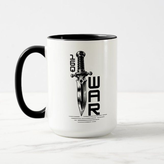 Customizable Japanese War Sword Design Mug (Left)