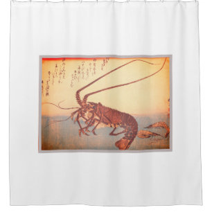 CUSTOMIZABLE JAPANESE WOODBLOCK Shower Curtain