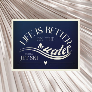Customizable jet ski sup canoe kayak boat  postcard