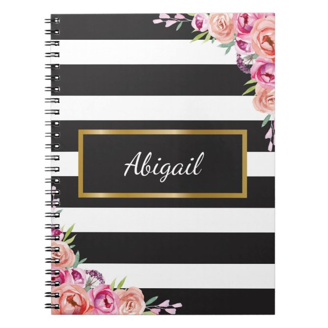 Customizable Journal Spiral Bound with Lined Pages (Front)