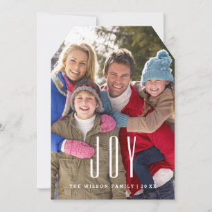 Customizable Joy Photo Card Template