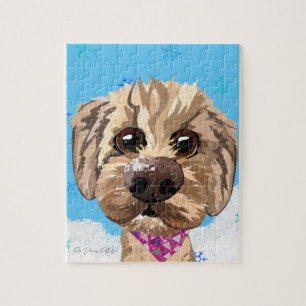 Customizable "Juno" the Goldendoodle Puzzle