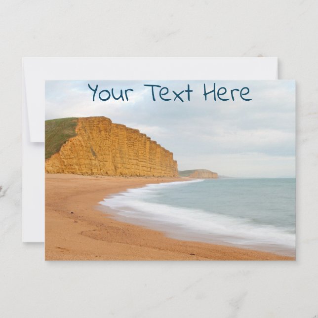 Customizable Jurassic Coast, Dorset card (Front)