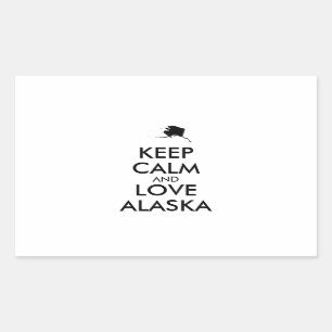 Customizable KEEP CALM and LOVE ALASKA Sticker