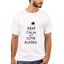 Customizable KEEP CALM and LOVE ALASKA
