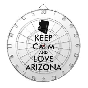 Customizable KEEP CALM and LOVE ARIZONA Dartboard