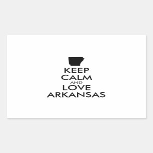 Customizable KEEP CALM and LOVE ARKANSAS Sticker