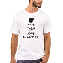 Customizable KEEP CALM and LOVE ARKANSAS