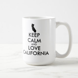Customizable KEEP CALM and LOVE CALIFORNIA Coffee Mug