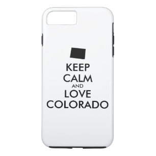 Customizable KEEP CALM and LOVE COLORADO Case-Mate iPhone Case