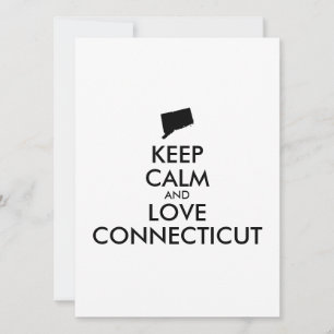 Customizable KEEP CALM and LOVE CONNECTICUT