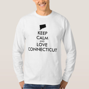 Customizable KEEP CALM and LOVE CONNECTICUT T-Shirt