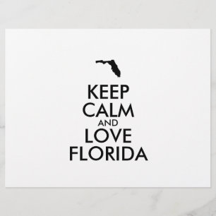 Customizable KEEP CALM and LOVE FLORIDA Flyer