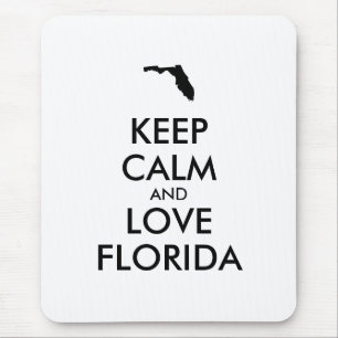Customizable KEEP CALM and LOVE FLORIDA Mouse Pad