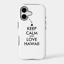 Customizable KEEP CALM and LOVE HAWAII