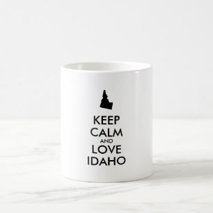 Customizable KEEP CALM and LOVE IDAHO Coffee Mug