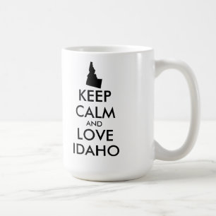 Customizable KEEP CALM and LOVE IDAHO Coffee Mug