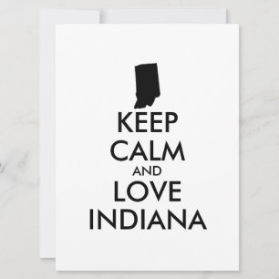 Customizable KEEP CALM and LOVE INDIANA