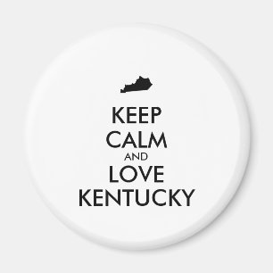 Customizable KEEP CALM and LOVE KENTUCKY Magnet