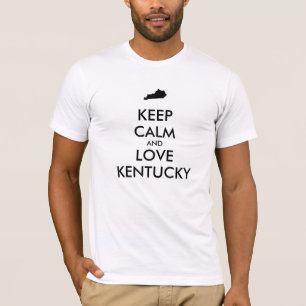 Customizable KEEP CALM and LOVE KENTUCKY T-Shirt