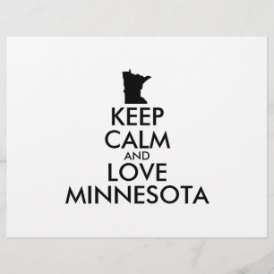 Customizable KEEP CALM and LOVE MINNESOTA Flyer