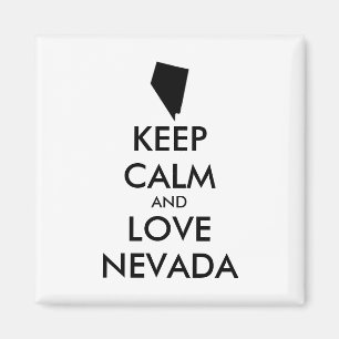 Customizable KEEP CALM and LOVE NEVADA Magnet
