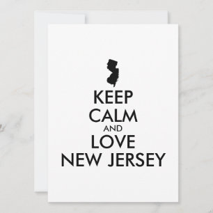 Customizable KEEP CALM and LOVE NEW JERSEY