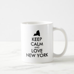 Customizable KEEP CALM and LOVE NEW YORK Coffee Mug