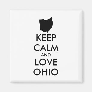 Customizable KEEP CALM and LOVE OHIO Magnet
