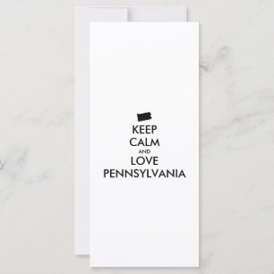 Customizable KEEP CALM and LOVE PENNSYLVANIA