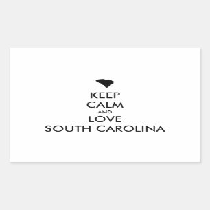 Customizable KEEP CALM and LOVE SOUTH CAROLINA Sticker