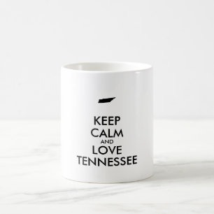 Customizable KEEP CALM and LOVE TENNESSEE Coffee Mug
