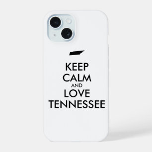 Customizable KEEP CALM and LOVE TENNESSEE iPhone 15 Case