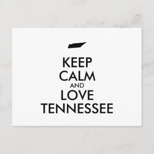Customizable KEEP CALM and LOVE TENNESSEE Postcard