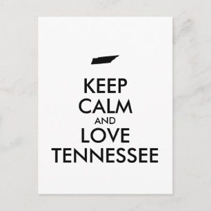 Customizable KEEP CALM and LOVE TENNESSEE Postcard