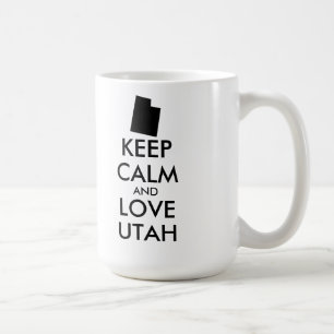 Customizable KEEP CALM and LOVE UTAH Coffee Mug