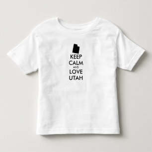 Customizable KEEP CALM and LOVE UTAH Toddler T-shirt