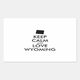 Customizable KEEP CALM and LOVE WYOMING Sticker